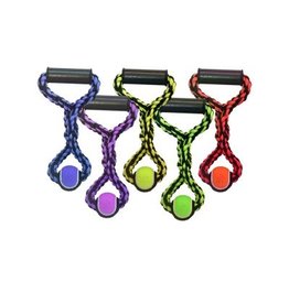 Multipet Nuts for Knots Rope Tug with Tennis Ball & Handle 14in