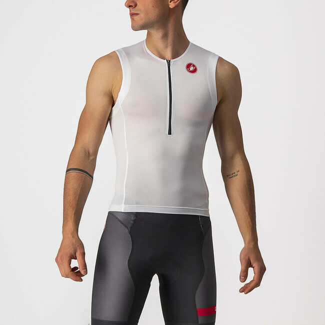 Castelli Maillot Free Tri 2 Sleeveless White