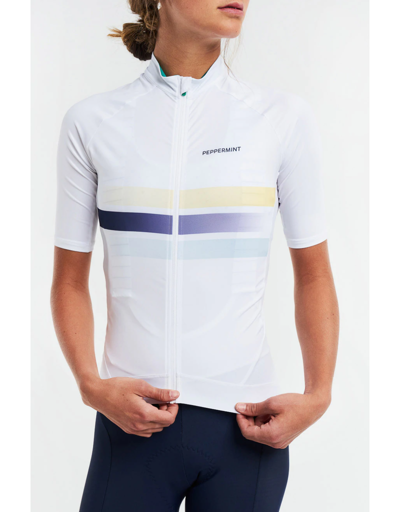 Peppermint Cycling Peppermint Cycling Signature Jersey Vibe White