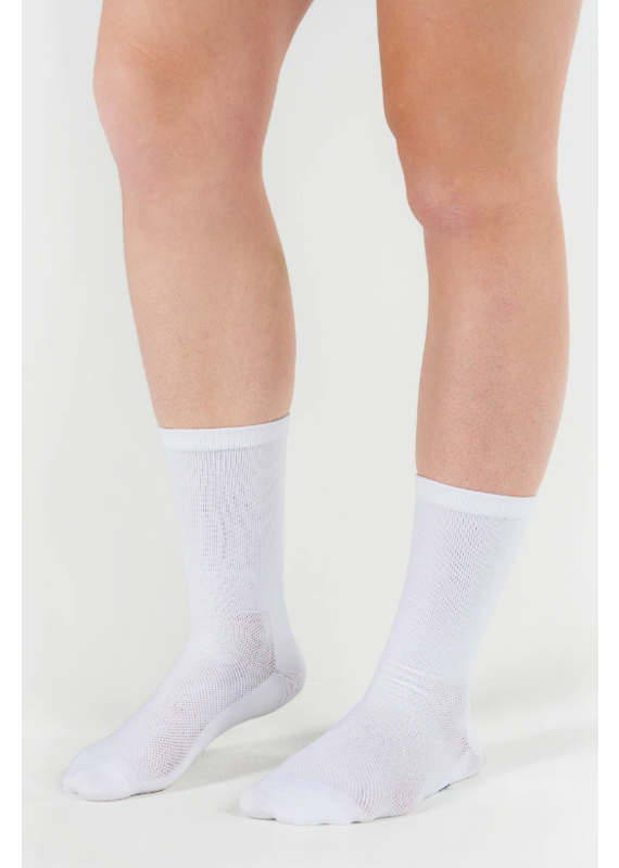 Peppermint Cycling Peppermint Cycling Signature Socks Knit White