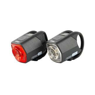 NiteLight Extend 200/50, Light, Front and Rear, Black, Set