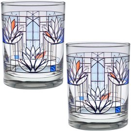 Waterlilies Old Fashioned Glasses