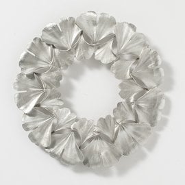 Ginkgo Trivet: Pewter