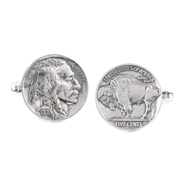 Buffalo Nickel Cuff Links