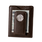 Buffalo Nickel Money Clip Wallet: Brown