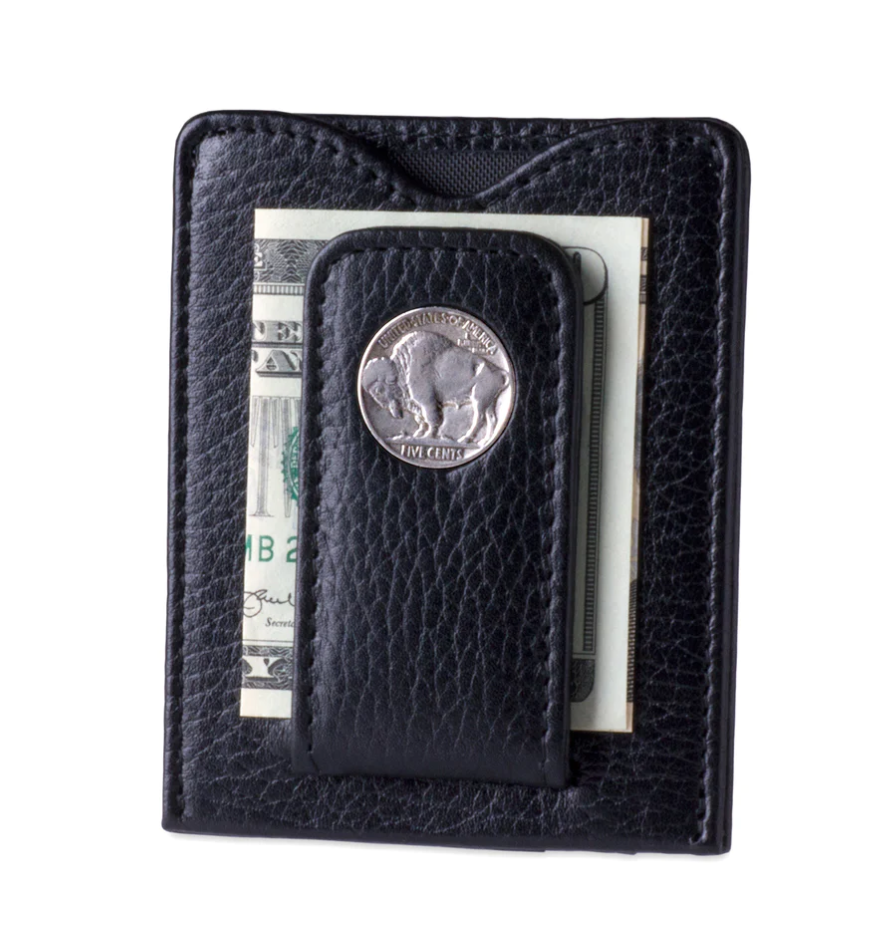 Buffalo Nickel Money Clip Wallet: Black - Frank Lloyd Wright's Martin House  Museum Store