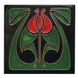 Motawi Tile: Tulip Bud - Red