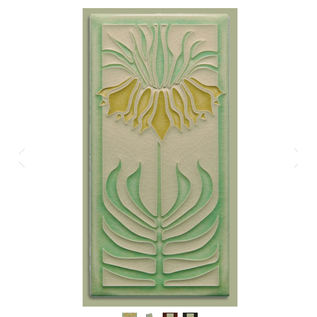 Motawi Tile: Persian Lily Cream