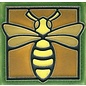Motawi Tile:  Bee - Green