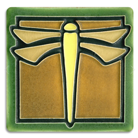 Motawi Tile:  Dragonfly Green