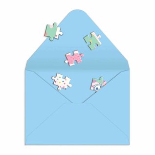 Greeting Card Puzzle-Confetti Birthday Cake