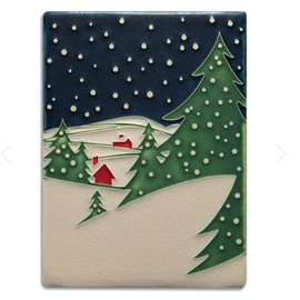 Motawi Tile: Snowy Night