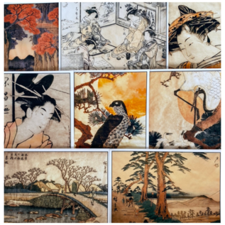 236 Japanese prints in the Martin House-8 cards