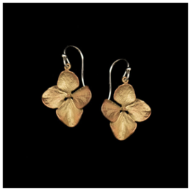 Hydrangea Petal Wire Drop Earrings