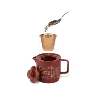 FRANK LLOYD WRIGHT TERRA TEAPOT WITH INFUSER