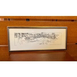 Framed Wasmuth Print