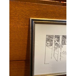 Framed Wasmuth Print