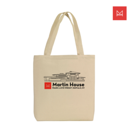 Martin House Tote Line Drawing