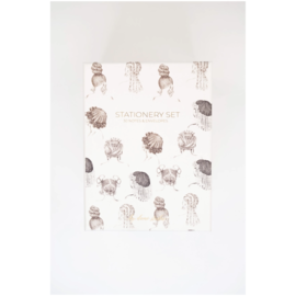 Braided Girls Stationery  Box Set