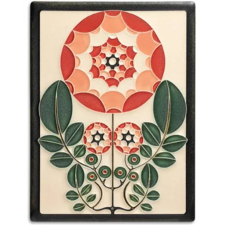 Motawi Tile: Dahlia Red