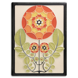 Motawi Tile: Dahlia Orange