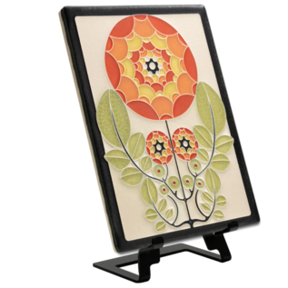 Motawi Tile: Dahlia Orange