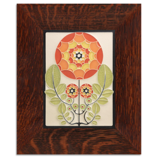 Motawi Tile: Dahlia Orange