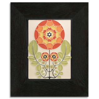 Motawi Tile: Dahlia Orange