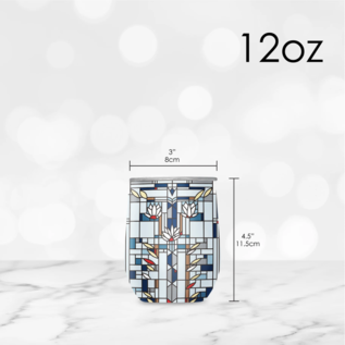 Waterlilies 12 oz Stemless Wine Tumbler