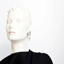 Hollis Hoops Earrings (Glass Aqua)