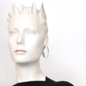 Eclipse Hoops Earrings (Glass Grey)
