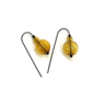 Mini Scoop Earrings (Glass Amber)