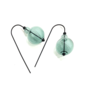 Mini Scoop Earrings (Glass Aqua)