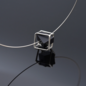 Ray Neck Cuff Necklace (slv/blk)