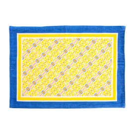 Double Lemon with Orange Marigold Placemats, set of 4