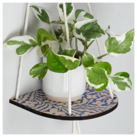 Hanging Plant Shelf Small - Primrose  Blue