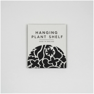 Hanging Plant Shelf - Abstract Black