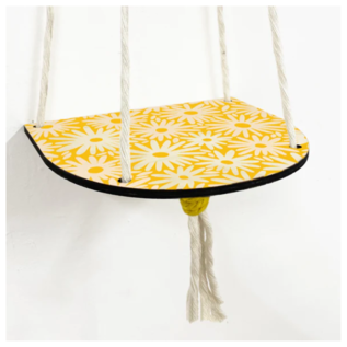 Hanging Plant Shelf - Daisy Yellow