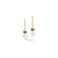 GeoCUBE® Iconic Pearl Mix Earrings Gold-White