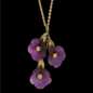 Petunia 16" 3-Flower Pendant 9554BZ