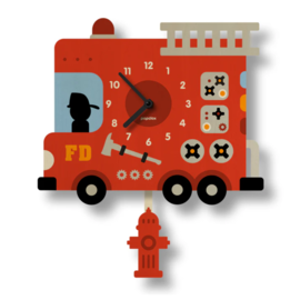 Fire Truck Pendulum Clock