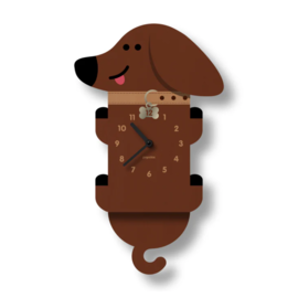 Wiener Dog Pendulum Clock