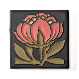 Motawi Tile: Peony Bloom Salmon