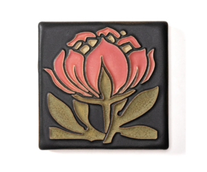 4x4 Peony Bloom Salmon - Frank Lloyd Wright's Martin House Museum