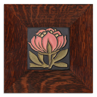 Motawi Tile: Peony Bloom Salmon
