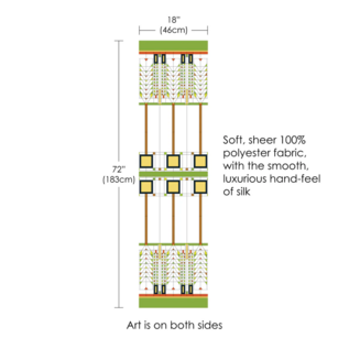 Sheer Scarf - FLW "Tree of Life"