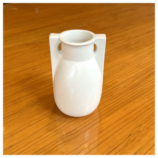 TECO Two Buttress Vase- White