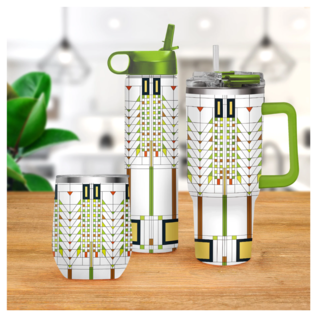 Stemless Wine Tumbler - FrankLloyd Wright "Tree of Life"
