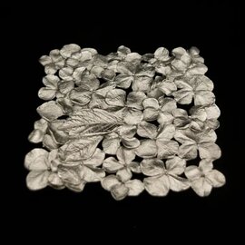 Trivet Hydrangea Pewter