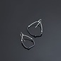 Morph Earrings (Silver Black)